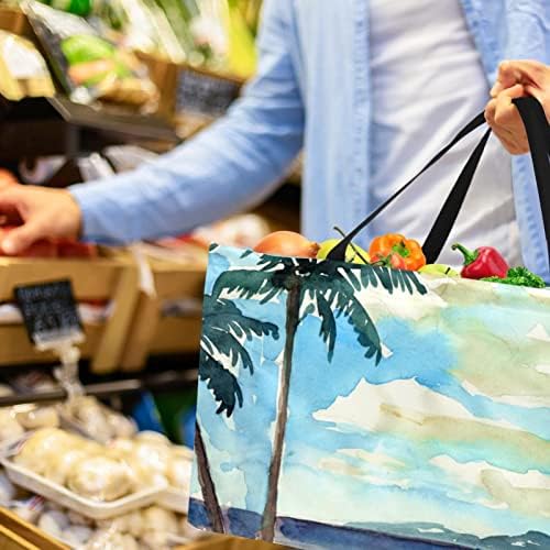 Coș de cumpărături reutilizabile Palm Palm Portabil Portabil Picnic Picnic Genti alimentare Coș de spălătorie pentru cumpărături