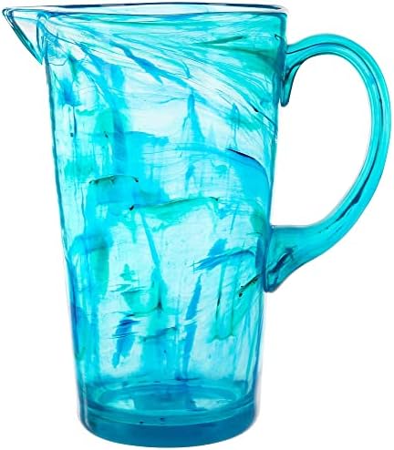 Coastal Home 9in Abstract Pitcher One Size Blue