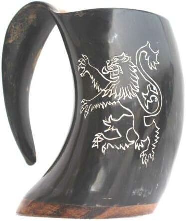 Piru Lannister House sigil logo -ul gravat Viking Băutură Horn Ale Mead Mug Tankard