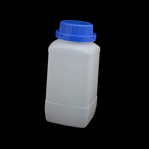 X-DREE 2 buc 34OZ capac albastru din plastic HDPE gură largă etichetă pătrată sticlă de reactiv chimic (2 buc 34OZ capac albastru