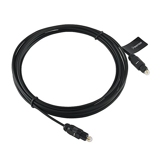 Insten 12 Ft / 3.7 m Cablu digital optic Audio Toslink compatibil cu carduri Audio Pro / playere și înregistratoare MiniDisk
