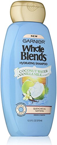 Garnier whole Blends șampon hidratant, apă de cocos și extracte de lapte de vanilie 12,50 oz