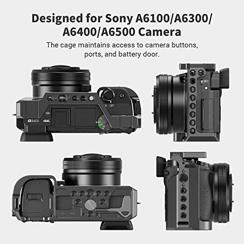 SmallRig Profersional Side Handle Kit pentru camera Sony A6400 A6100, cu cușcă camera, mâner lateral, focalizare, cutie mată,