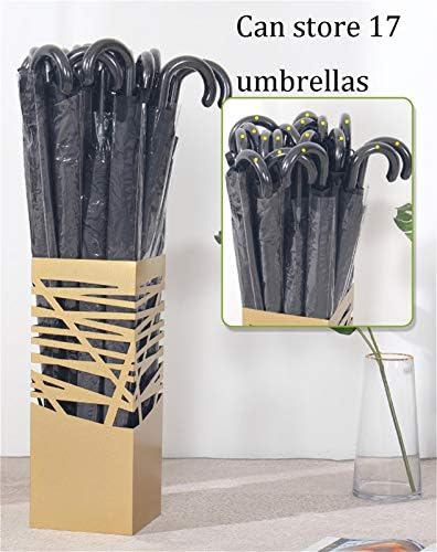 Fizdi Umbrella Stand Metal Hollowout, Compact Gasision Doorway Hotel găleată umbrelă, impermeabilă și rezistentă la rugină