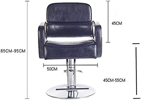 WFYW Scaun clasic de salon pentru coafură de coafură, scaun de magazin de frumusețe, scaun de coafură hidraulică, salon de