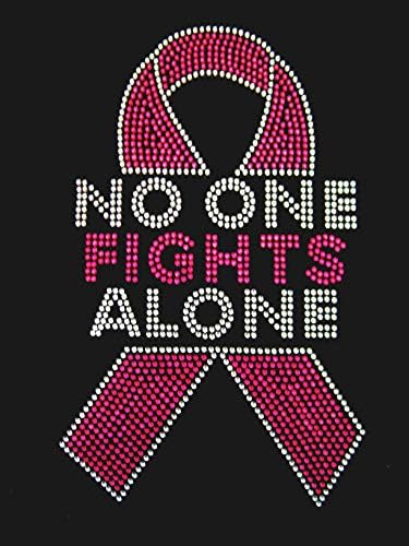 Cancerul de sân Cancer roz Rinanta Rhinestone pe Bling de transfer