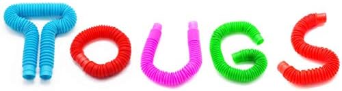 Tuburi multicolore Pop jucării senzoriale pentru copii mici jucării de învățare-pachet 4
