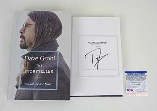 Dave Grohl a semnat autograf povestitorul Ediția 1 carte PSA / DNA COA