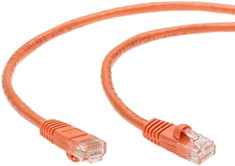 InstallerParts (10 Pack Ethernet Cable Cat6 Cablu UTP POOTED 1 & 1,5 ft - Orange, Blue & Green - Serie profesională - Rețea