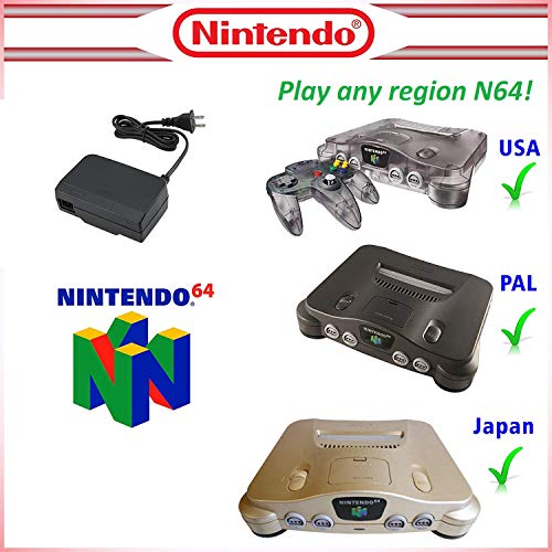 Adaptor de alimentare N64 înlocuitor Original adecvat pentru Nintendo N64 Cablu de alimentare adaptor CA Regiune joc gratuit