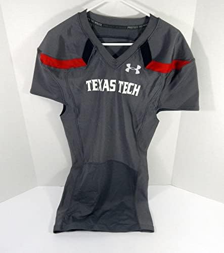 2013 Texas Tech Red Raiders Blank Game emis Grey Jersey 42 DP47912 - Joc de colegiu folosit
