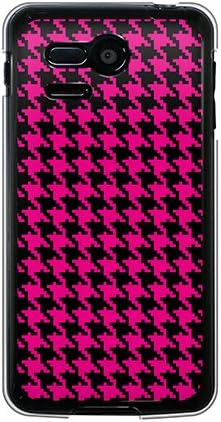 Casemarket Softbank Pantone 5 Polycarbonat Clear Clear Hard Case [HOUNDSTOOTH DOTS - Pink]