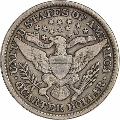 1892 P Barber Quarter VF necertificat