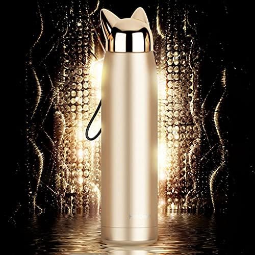 N/a perete dublu cu apă caldă termos sticlă din oțel inoxidabil baloane de vid drăguțe pisici drăguțe ureche de cafea termică