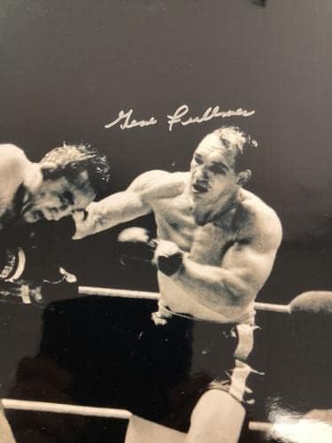Carmen Basilio Semnat Photo 16x20 Boxing Gene Middleweight Fullmer Auto JSA - Fotografii cu box autografat