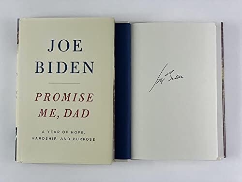 Al 46 -lea președinte Joe Biden a semnat autograful „Promise Me Dad” Cartea M - vicepreședinte sub Bacack Obama, fost senator