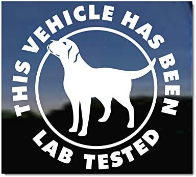 Acest vehicul a fost testat de laborator de 10 Decal | Nickertickers® Labrador Retriever Decal Sticker
