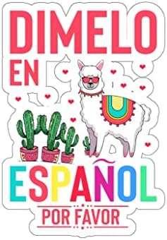 Teegarb scrisoare pătură autocolant Decal plin de umor En Espanol por Favor Llama Hispanic entuziast noutate castiliană Spania
