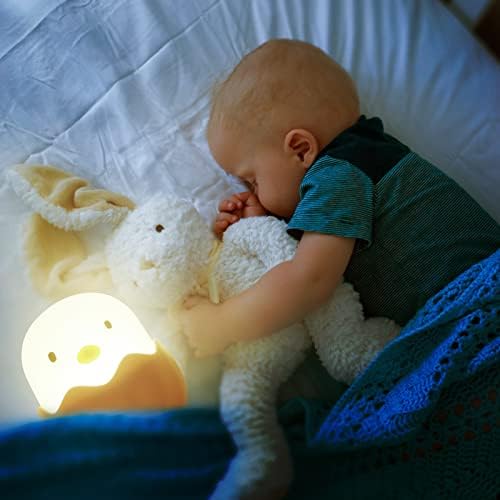 Lumină de noapte JKUSS pentru copii, lampă drăguță de pui Kawaii pentru Decor dormitor, lumină de noapte cu ou cu reîncărcabilă