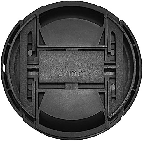 NOSTRICKT LC-005 67mm Center Pinch Cap Cap Snap-on Lens pentru lentilă filetată de 67 mm, pachet de 2