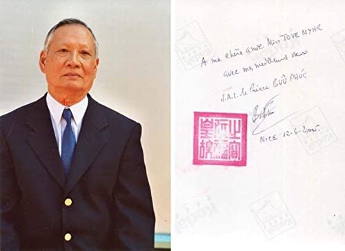 Nguyễn Phúc Bửu Chánh Autograph, Foto semnat Verso
