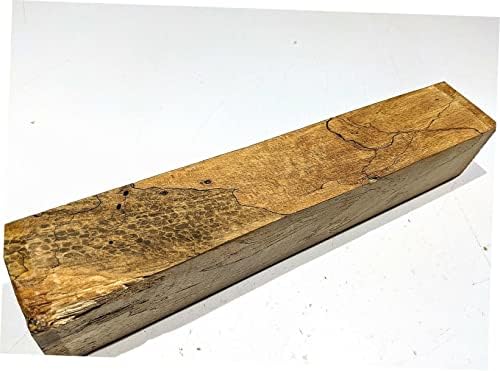 SPALTED TAMARIND WOOD care se întoarce în gol 2 x 2 x 12 Piese de lemn potrivite pentru meșteșuguri și proiecte din lemn