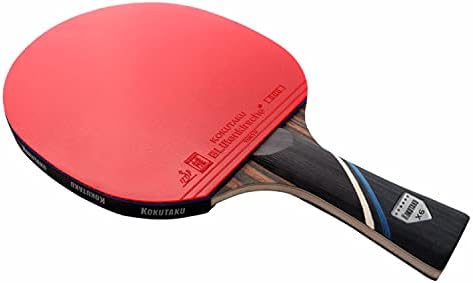 Palete Kokutaku ping pong - cauciucuri aprobate ITTF, lamă de lumină suplimentară, burete cu tort elastic, rachete de tenis