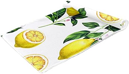 Deyya Lemon Fruits Prosoape de sport pentru bărbați pentru femei Prosop de microfibră Prosop perfect Călătorie și sport și