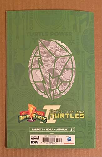 Teenage Mutant Ninja Turtles Mighty Morphin Power Rangers 1 stimulent Retailer 1: 100 varianta NM licențiat oficial Boon
