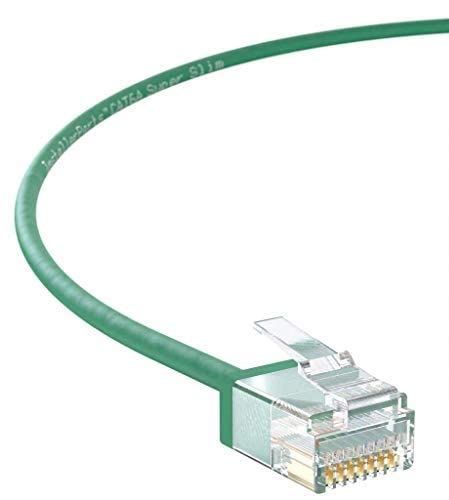 InstallerParts Ethernet Cable Cat6a Super Slim Cable UTP 0,5 ft - Albă - Seria profesională - 10Gigabit/SEC rețea/Cablu de