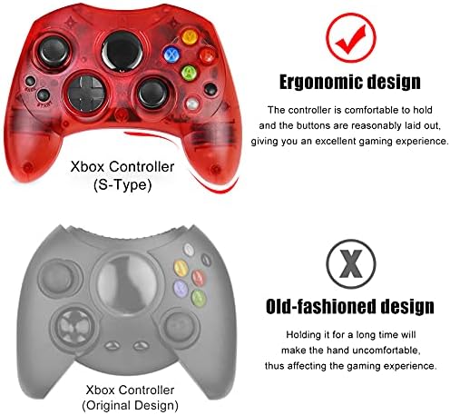 Înlocuirea controlerului Yioone pentru controlerul Xbox S-Type/controlerul Xbox Original, controlerul clasic compatibil cu