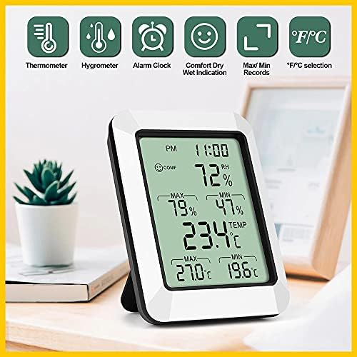 SJYDQ Termometru digital Higrometru Sala interioară Temperatură de temperatură Hygrometru Contor de umiditate Temperatură Temperatură
