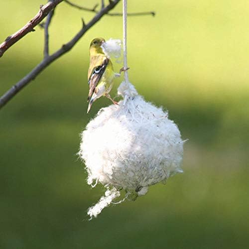 Păsări alegere CNB Cottontail Materiale de constructii, bumbac cuiburi mingea, 2 uncii, Alb