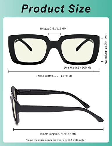 Eyekepper 4 Pack Doamnelor lectură ochelari - supradimensionate pătrat design Reader ochelari pentru femei