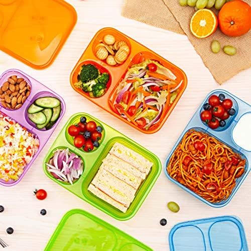 Caperci Bento Lunch Box Containers-Premium reutilizabile 46-oz masă Prep depozitare alimente pentru școală, locul de muncă,