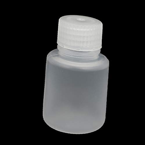 X-Dree 30ml 13mm Diametru PP plastic cu formă rotundă în formă de gură îngustă sticlă limpede 2pcs (30ml 13mm Diámetro pp Plástico