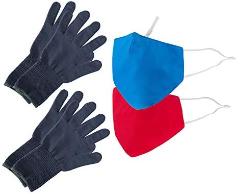 Be Wise Unisex-mască de protecție personală lavabilă și reutilizabilă pentru adulți, mănuși și Kit utilitar pentru instrumente