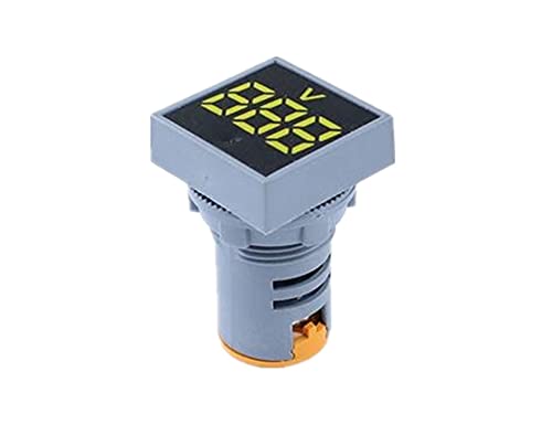 Kavju 22mm Mini Voltmetru Digital Square AC AN 20-500V Volt Volt Tester Tester Contor Indicator LED Afișat