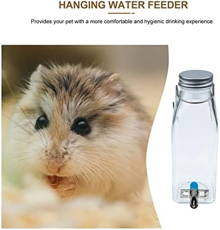 PATKAW sticlă de apă sticlă de apă pentru animale mici fără picurare distribuitor de apă pentru animale de companie sticlă