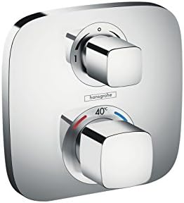 hansgrohe Ecostat e Mixer termostatic pentru 2 prize cu supapă de închidere / deviere integrată, Chrome 15708000