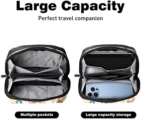 Geanta de călătorie cu geantă de toaletă, machiaj rezistent la apă Cosmetic Bag Organizator de călătorii pentru accesorii,