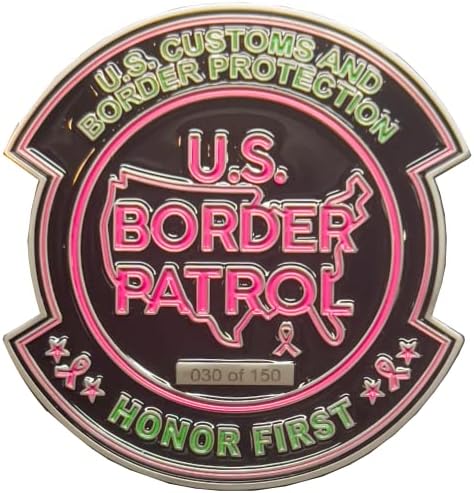 BL14-010 CBP Pink Patrol Patrol Patrol Challenge Coin Cancer de sân Cancer Cancer Conștientizare
