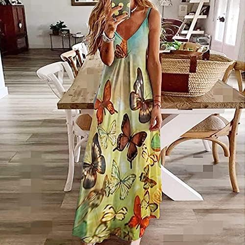 Rochii maxi pentru femei vara boho sundress rochii casual c-gât lung rochie de plajă hawaiană pentru vacanță