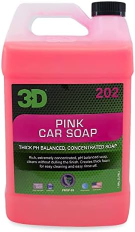 Săpun de spălare auto roz 3D - PH echilibrat, clătire ușoară, săpun de mașini fără zgârieturi
