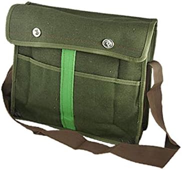 X-Dree Reglabil Color Color Color Strop Strap Army Green Canvas Canvas Elentrician Tool Bag (Borsa Per Attezzi Da Elettricista