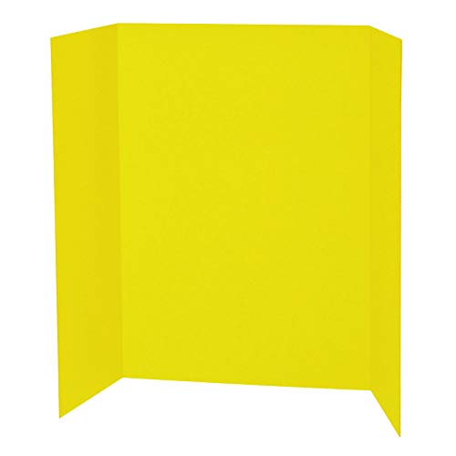 Spotlight 1 Ply Trifold Board, 48 lățime x 36 înălțime, galben