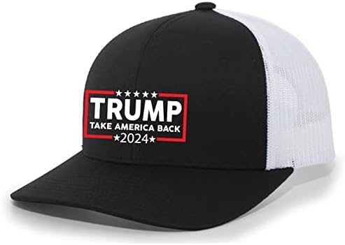 Compania de cămașă Trenz Trump 2024 Take America Back Republican Conservativ Mesh Back Back Trucker Bat