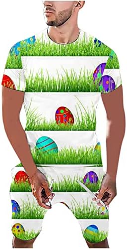 Happy Easter Tees top și seturi scurte de imprimare de moda tricouri costum Vrac Bluze Casual scurt maneca pulover confortabil