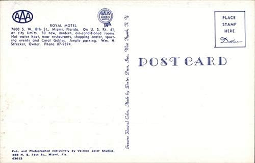 Royal Motel Miami, Florida FL original carte poștală de epocă