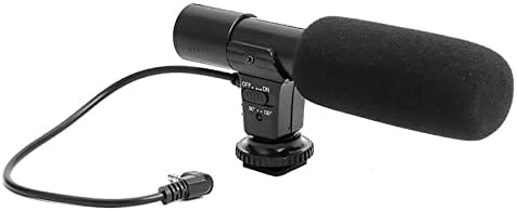 Microfon foto, microfon video DSLR, microfon cu pușcă universală cu mufă de 3,5 mm pentru iPhone, telefon Android, cameră Fuji